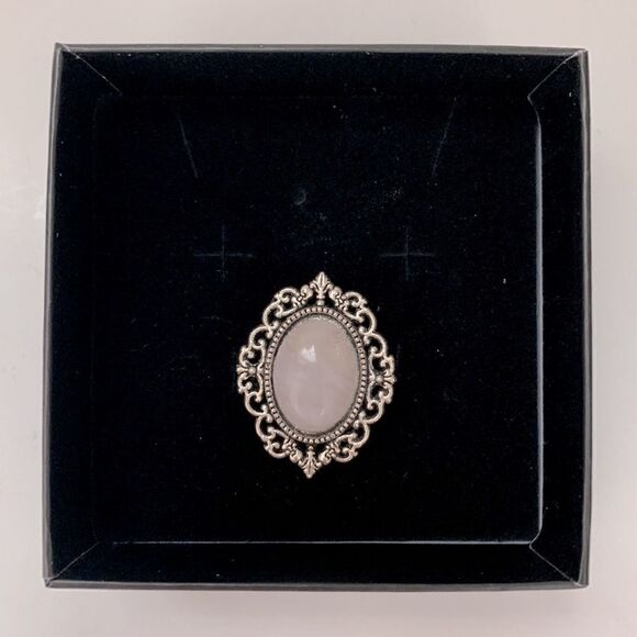 💍Beautiful Rose Quartz Natural Gemstone Ring - Picture 2 of 6